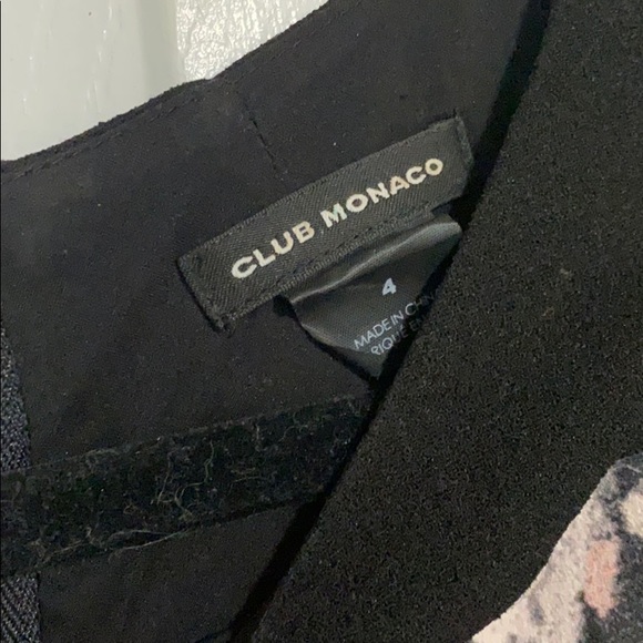 Club Mónaco Willa Floral Print Colorblock Dress - Picture 5 of 6